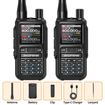 BAOFENG UV-5R Mini Walkie Talkie Multi Band Bluetooth Programming Wireless Copy Frequency 999CH Type-C Long Range Two Way Radio Apsilon