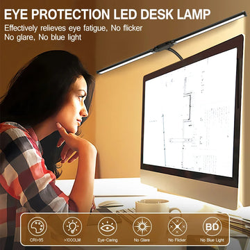 Double Single Head Led Clip Desk Lamp Dimmable Computer Table Lamps Monitor Light Architect Table Lamp for Office Reading Lights Apsilon