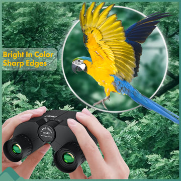 COMET Binoculars 10X25 Long Range Pocket HD Telescope Folding Compact Bak4 Prism Binocular Optical Scope FMC Lens For Hunting Apsilon