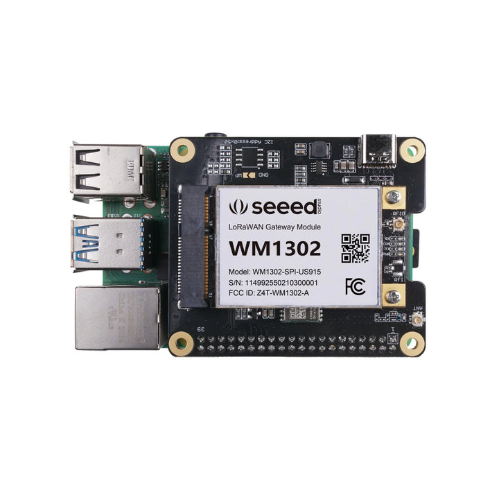 WM1302 Raspberry Pi Hat, Add-on board for WM1302 LoRaWAN Module, Based on LoRa Concentrator Semtech SX1302 Apsilon