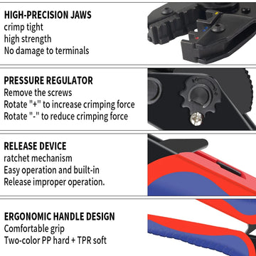 Pre Insulated Terminal Crimping Pliers Kit HS-30J HS-40J Clamp Cover/Multifunctional Brand Carbon Steel Crimping Pliers Apsilon