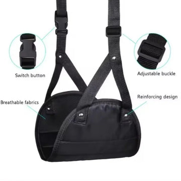 Portable Adjustable Leg Hammock with Comfortable Foot Rest for Airplane Office and Car Travel Support and Relaxation Apsilon