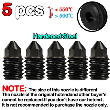 For Brass Hardened Steel Nozzle 3D Printer Hotend Kit For Bambu Lab A1/A1 Mini 0.2/0.4/0.6/0.8MM Silicone Brush Assembly Apsilon