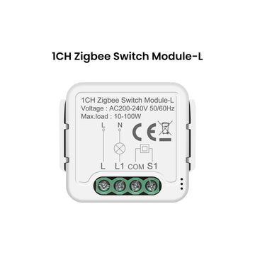 GIRIER Tuya ZigBee Smart Switch Module No Neutral Wire Required 1/2/3/4CH DIY Smart Breaker Relay Supports 2-way Control Alexa Apsilon