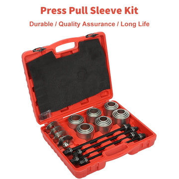 28Pcs Universal Press and Pull Sleeve Tool Kit Bush & Bearing Remover Tool Set for Car Repair Auto Maintenance Apsilon