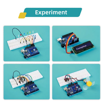 KUONGSHUN Super Starter Kit Including Breadboard 1602 IIC Jumper Wire Set R3 for Arduino UNO with Tutorial Apsilon
