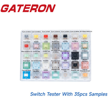 GATERON Switch Testing Tool G Pro 3.0 Customized DYI Hot Swap 35/20pcs Mechanical Keyboard Switch Sample Treasure Version Apsilon