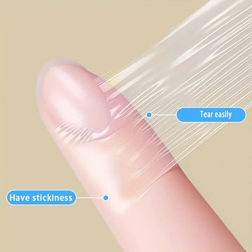 1 Roll Transparent Self-Adhesive Tape, PU Material Bandage, Portable Finger Protector, Anti-Friction Sticker for Bathing Apsilon