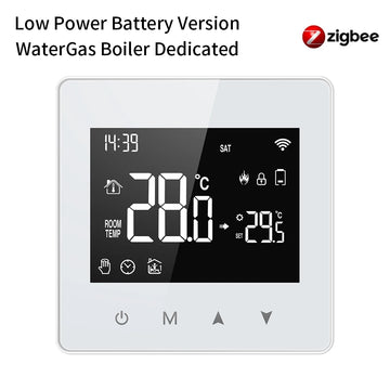 AVATTO WiFi/ZigBee Smart Thermostat,Low Power Battery Water Gas Boiler Temperature Controller For Tuya Alexa Google Home Alice Apsilon