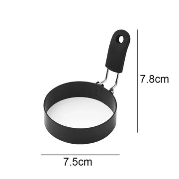 Anti-scald Egg Fried Ring Professional Stainless Steel Nonstick Round Pancake Mold Cooking Egg Mould Breakfast Sandwich Tools Apsilon