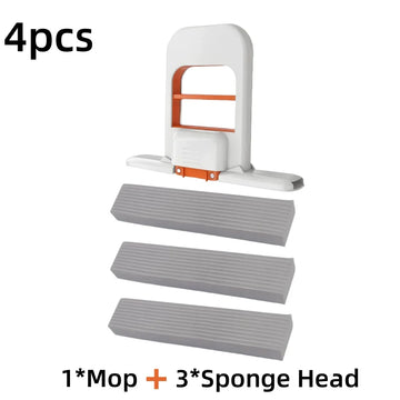 2/8pcs Self-Squeezing Desktop Mops Handheld Sponge Mop for Home Bathroom Kitchen Foldable Tabletop Scrubber Mini Cleaning Tools Apsilon