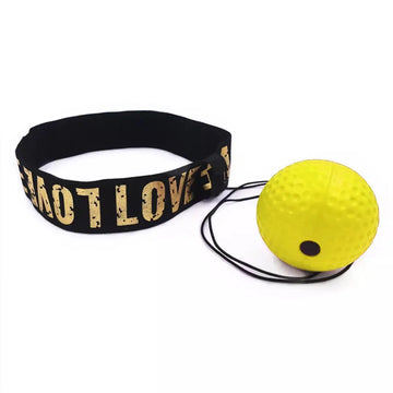 Boxing Reflex Speed Punch Ball Boxing Rubber Balls for Agility Reaction Training with Sweatband Fitness Equipments Accessories Apsilon