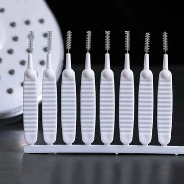 10-500PCS Shower Cleaning Brush Bathroom Micro Nylon Brush Nozzle Anti-blocking Cleaning Tools Bathroom Accessories Apsilon