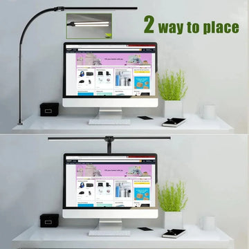 Double Single Head Led Clip Desk Lamp Dimmable Computer Table Lamps Monitor Light Architect Table Lamp for Office Reading Lights Apsilon