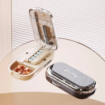 Pill Cutter With Invisible Storage Box Portable 2 In 1 Mini Drug Tablet Medicine Small Small Medicine Box Health Care Pills Case Apsilon