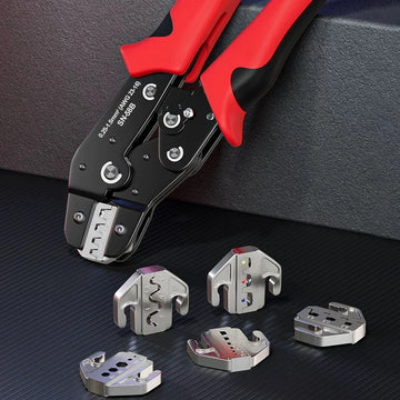Crimping Tool Set For Dupont JST MOLEX Terminals,No/Pre Insulated Ferrules,Butt Connectors,Solar & Coax Connectors,SN-58B 6 Jaw Apsilon
