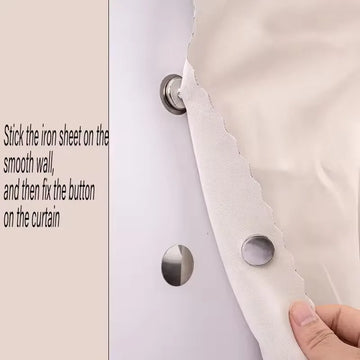 Metal Curtain Magnetic Closure Wall Mounted Magnetic Buckle Shower Curtain Magnet Clips Detachable Window Screen Fixed Fastener Apsilon