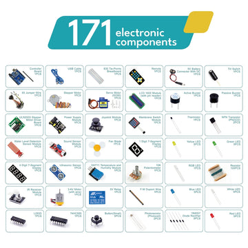 KUONGSHUN Super Starter Kit Including Breadboard 1602 IIC Jumper Wire Set R3 for Arduino UNO with Tutorial Apsilon