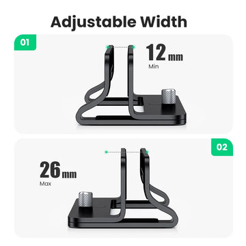 UGREEN Vertical Laptop Stand For MacBook Pro Aluminum Portable Notebook Stand Laptop Support MacBook Air Pro Tablet Phone Stand Apsilon