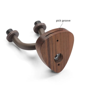 Wall Mount Guitar Hanger Holder Walnut Hook Ukulele Electric Guitar Bass Universal Bracket Adjustable Display Stand Apsilon
