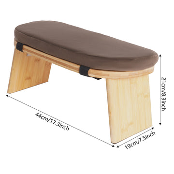 Foldable Meditation Bench Kneeling Meditation Stool for Home Kneeler Meditations Yoga Prayer Coffee/Gray/Green Apsilon