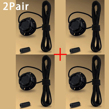 Fashion Swivel Buckle Laces Automatic Shoelace Without ties Kids Adult Sneakers No Tie Shoe laces Shoe accessories 1Pair/2Pair Apsilon