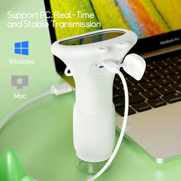 Microscope for Kids Pocket Portable 2 Inch IPS Screen 1000X Handheld Digital Microscopes with 8 Adjustable LED Lights Apsilon