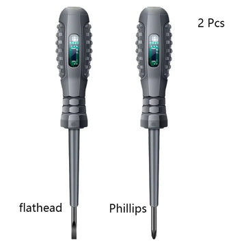 Multifunctional Electrician Test Screwdriver AC Non-contact Induction Test Pen Voltage Tester 70-600V Red Green Induction Lights Apsilon