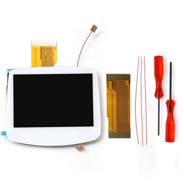 HISPEEDIDO Rechargeable for GBA V5 IPS HD 720x480 Drop-in Screen Kits No Welding Required Desaturation FRM OSD W/Shell Apsilon
