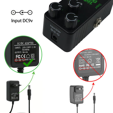 Electric Guitar Effects Pedal Mini Single Type Crunch Distortion Classic Chorus Delay    Digital Delay Apsilon