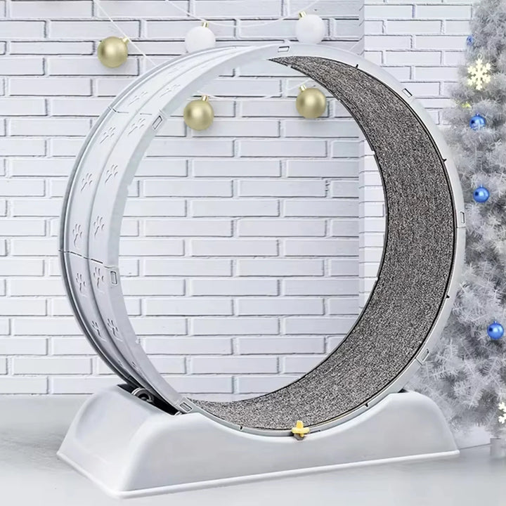 Treadmill for cats, treadmill for cats to parkour at home and small dogs, easy-to-assemble exercise rollers for cats, durable pl