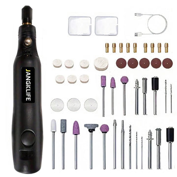 JANGKLIFE USB Cordless Rotary Tool Kit Woodworking Engraving Pen DIY For Jewelry Metal Glass Mini Wireless Drill Apsilon