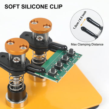 NEWACALOX Magnetic Helping Hand Soldering Third Hand Tool with Alligator Clips Flexible Metal Arms Electronic Repair Tool Apsilon