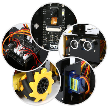 KUONGSHUN ESP32 Cam 328P Robot Kit Open Source Development Board Smart Robot Car ESP32 Camera Robotics Starter Kit for Arduino Apsilon