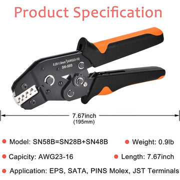 DuPont Terminals Crimping Tools SN-58B Plier Set XH2.54 SM Plug Spring Clamp For JST ZH1.5 2.0PH 2.5XH EH SM Boxed Connector Kit Apsilon
