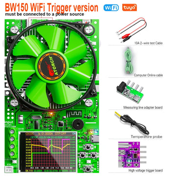 ‌Tuya WiFi Smart Battery Tester 18650 Capacity Meter USB Electronic Load Internal Resistance Detector with Real-Time APP Monitor Apsilon