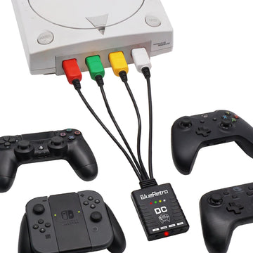 RetroScaler BlueRetro Wireless Controller Adapter For SEGA DreamCast Console to PS3 PS4 PS5 8bitdo Switch Pro WiiU Controller Apsilon