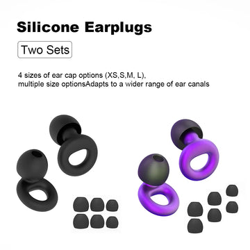Silicone Earplugs for Swimming Sleep Noise Cancel Noise Reduction-Soundproof Reduce Disturbances -Quality loop Earplugs Apsilon
