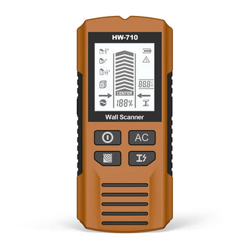 Multifunctional Wall Scanner Detector 6 in 1 LCD Digital Find Stud Wood Metal AC Wire Live Cable Detector Stud Finder Sensor Apsilon