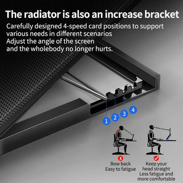 Q100 17inch Gaming Laptop Cooler Fan Led Screen Two USB Port 2600RPM Laptop Cooling Pad Notebook Stand For Laptop Fan Cooler Apsilon