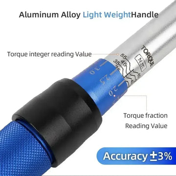 5-60N.m Torque Wrench 3/8 Inch Square Drive Torques Key ±3% High Precision Torque Wrench Professional Bicycle Automotive Tool Apsilon