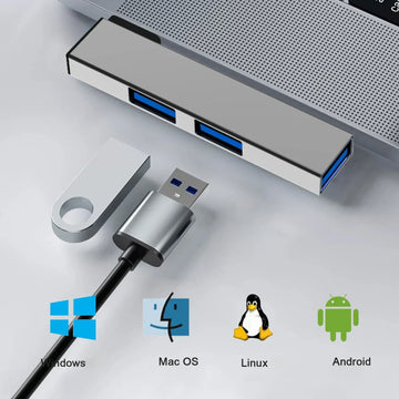 3 in 1 USB HUB OTG USB 3.0/Type-C 3.0 To 3 USB USB Splitter Hub Speed 5.0Gbps 3 Port Type C HUB for PC Laptop Notebook Apsilon