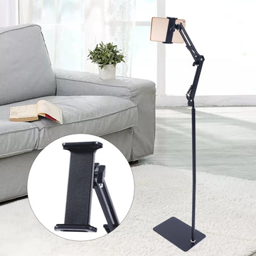 Universal Ipad Stand Floor Tablet Bracket Adjustable Flexible Rotation Phone Holder 360° rotating Stand Support 4.72-7.09in Apsilon