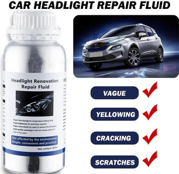 Car Headlight Polishing Restoration Kit Auto Headlight Restorer Repair Set Workshop Tools 500ML Liquid Polymer Evaporator Apsilon