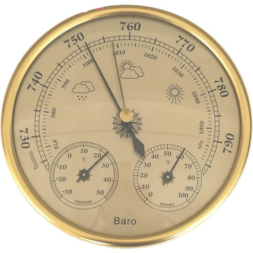 High Quality Precision Aneroid 128mm 3in1 Barometer With Thermometer and Hygrometer Humidity Tester Meter Outdoor Fishing Tool Apsilon