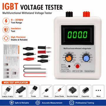 0V-3700V IGBT Voltage Transistor Tester Diode MOS Triode LED Voltage Capability MOV Withstanding Voltage Tester Apsilon