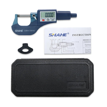 SHAHE 0.001mm Electronic Outside Micrometer 0-25mm Digital Micrometer Electronic Digital Caliper Gauge Apsilon