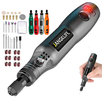 JANGKLIFE USB Cordless Rotary Tool Kit Woodworking Engraving Pen DIY For Jewelry Metal Glass Mini Wireless Drill Apsilon