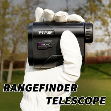 REVASRI 600M/Yard Golf Laser Rangefinder with Slope Compensation Flagpole Lock Vibration USB-C Rechargeable for Golfing Apsilon