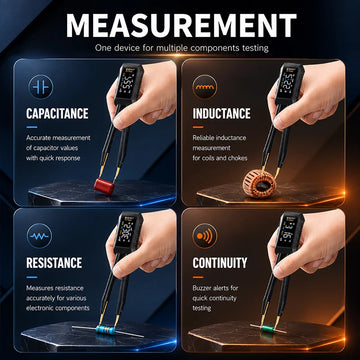 ZOYI ZT-MD1 Digital Smart Tweezer LCR SMD ESR Tester Resistance Capacitance Inductance Continuity Diode Test Measurement Tools Apsilon